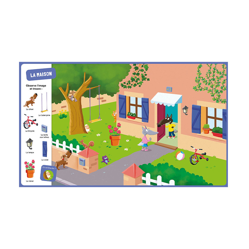 Livre "Cherche et trouve P'tit Loup - A la maison" 