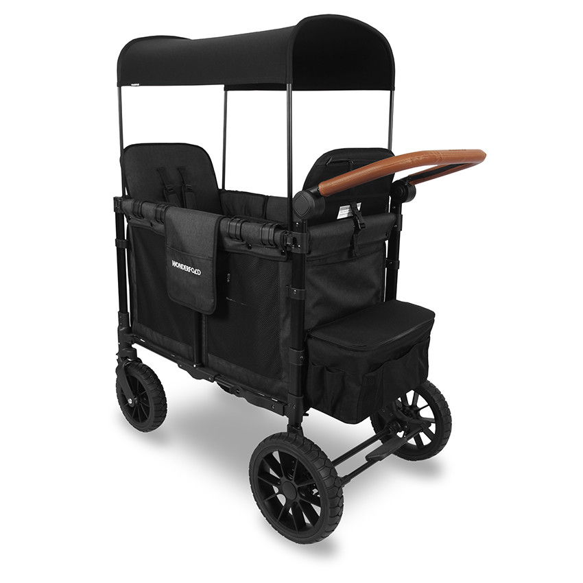 Chariot de transport pour enfants double Luxe Volcano Black   