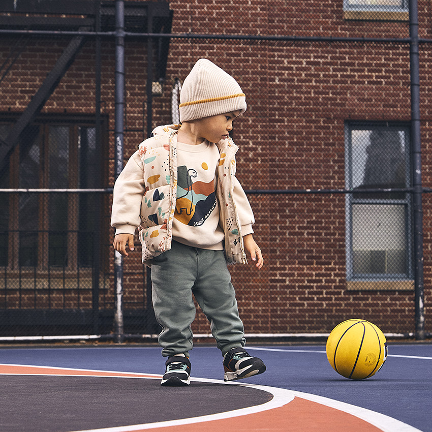 Short De Sport Garçon H&M – Coton Noir, Taille 5-6 Ans, Motif Dinosaure