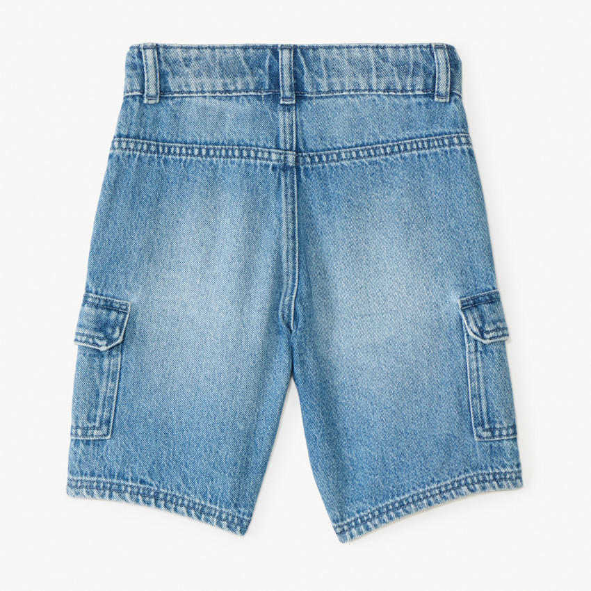 Bermuda style cargo en denim pour garçon 