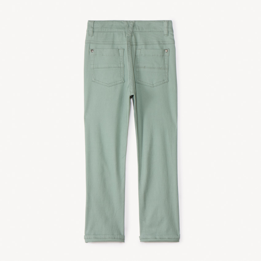 Pantalon slim uni effet crinkle pour garçon 