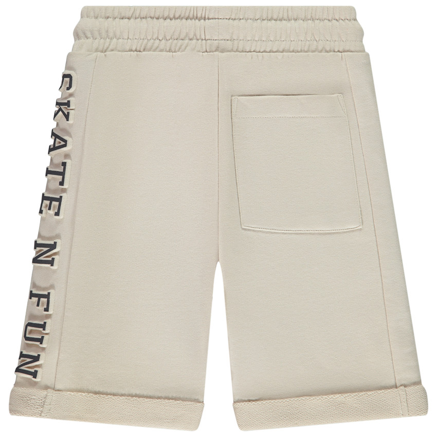 Bermuda fantaisie en molleton avec print embossée pour garçon 