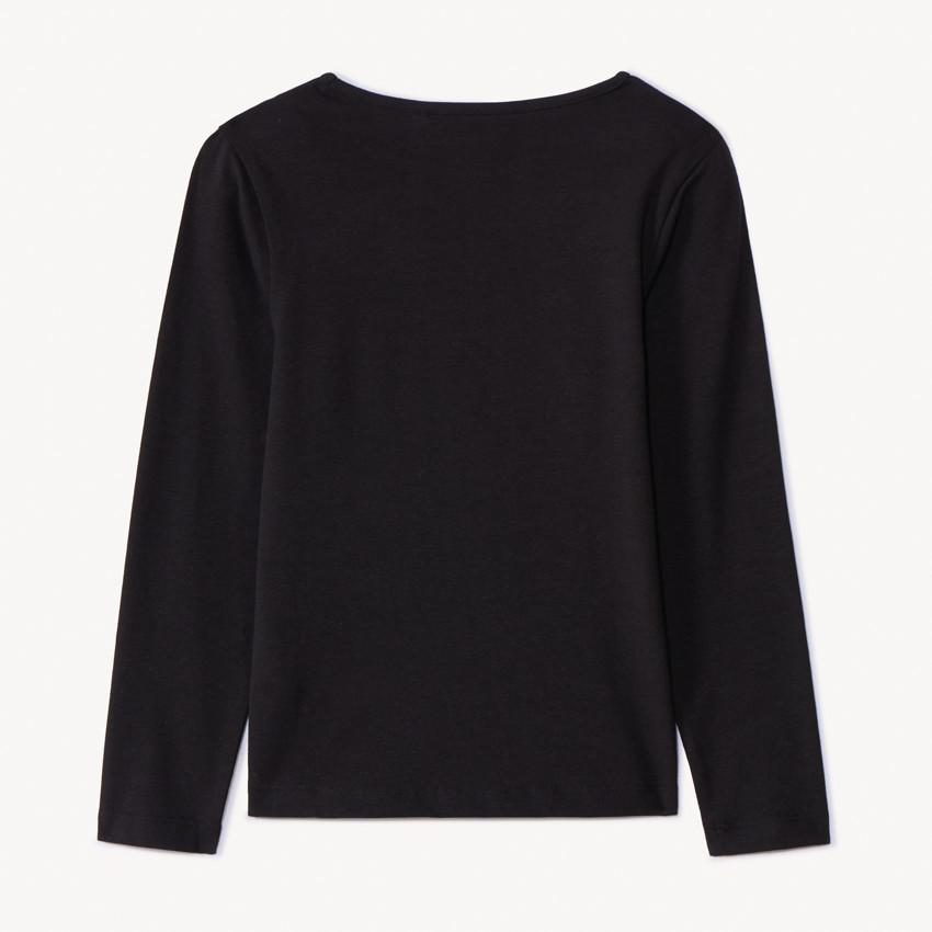 T-shirt manches longues à print pailleté pour fille 