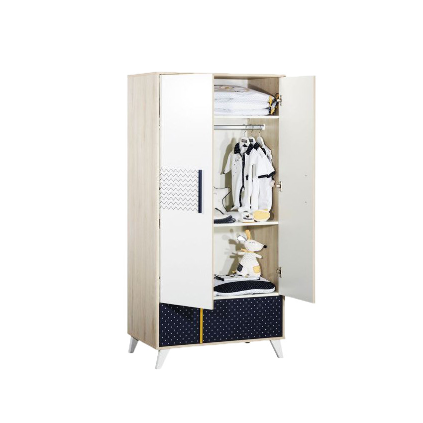 Armoire 2 portes + 1 tiroir - Hello 