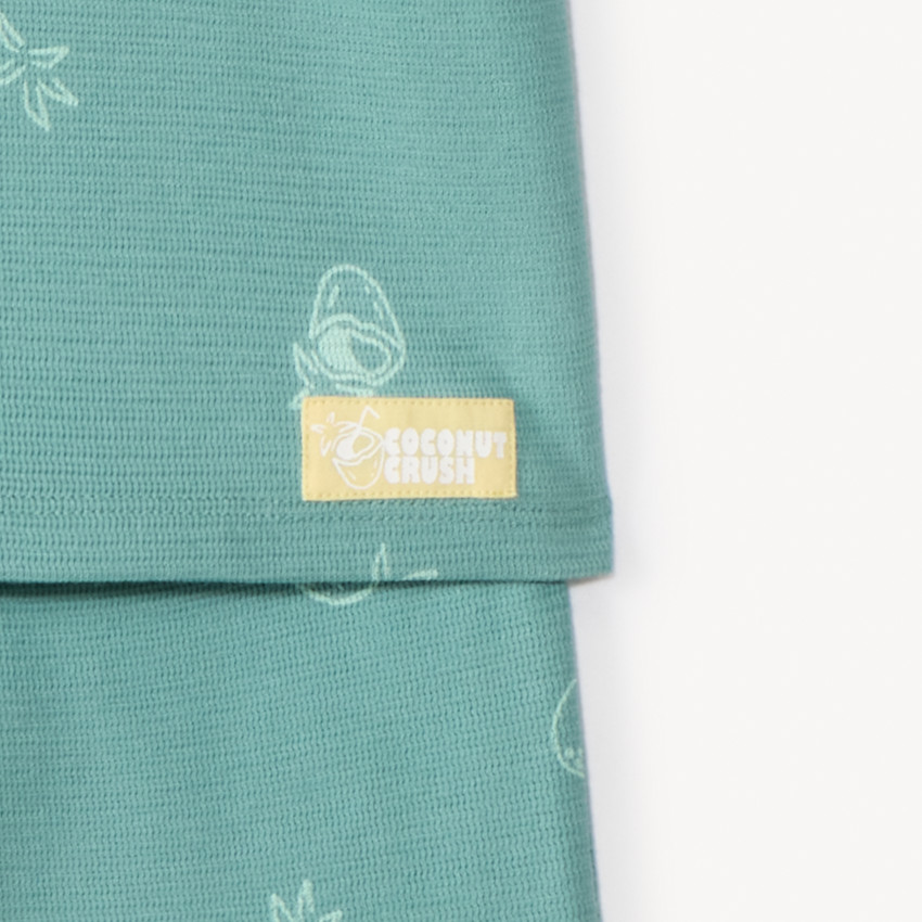 Ensemble 2 pièces t-shirt + short imprimé noix de coco pour garçon 