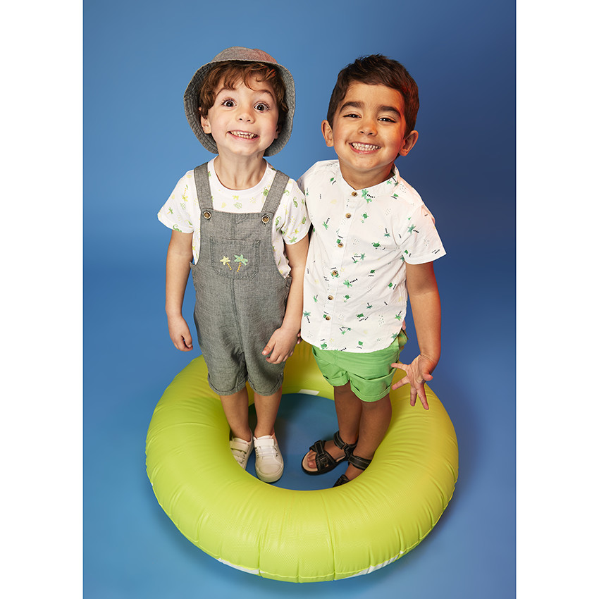 Bob broderie palmier pour bébé garçon 