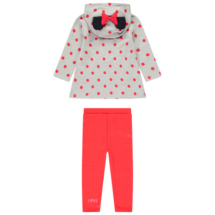 Ensemble avec tunique à pois et legging motif Minnie Disney 
