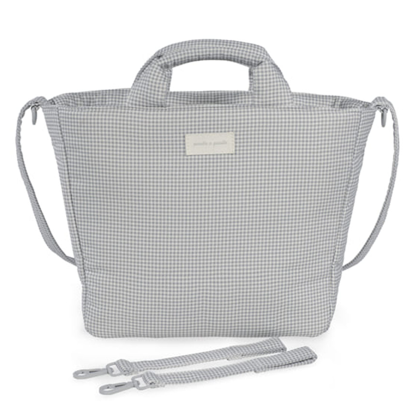 Sac à langer Little Bloom Vichy Gris 