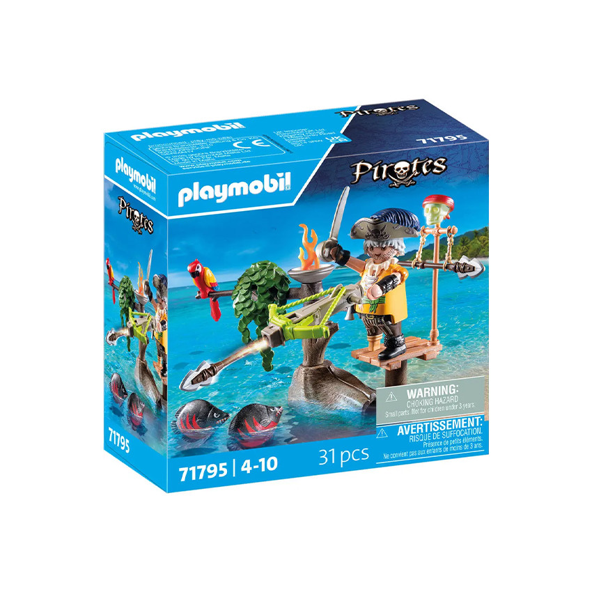 Set 31 pièces Pirate avec arbalète et poissons à viser 