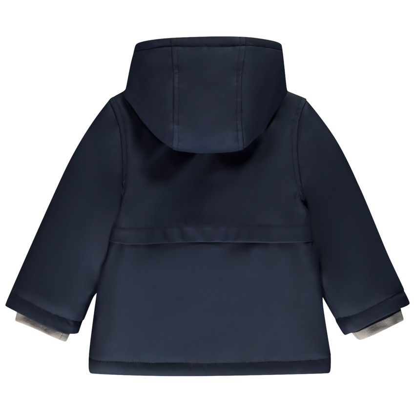 Parka gomme avec doublure rayée pour garçon 