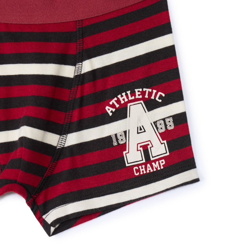 Lot de 5 boxers rayés et unis pour garçon 
