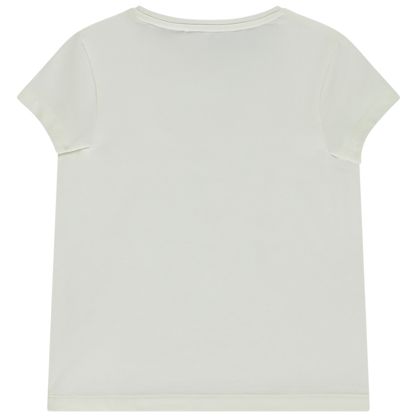 T-shirt manches courtes avec sequins iridescents pour fille 