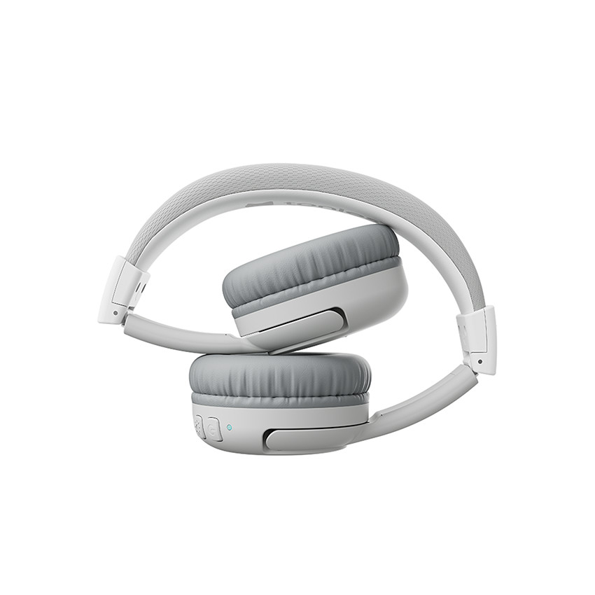 Casque Bluetooth pliable gris lune 