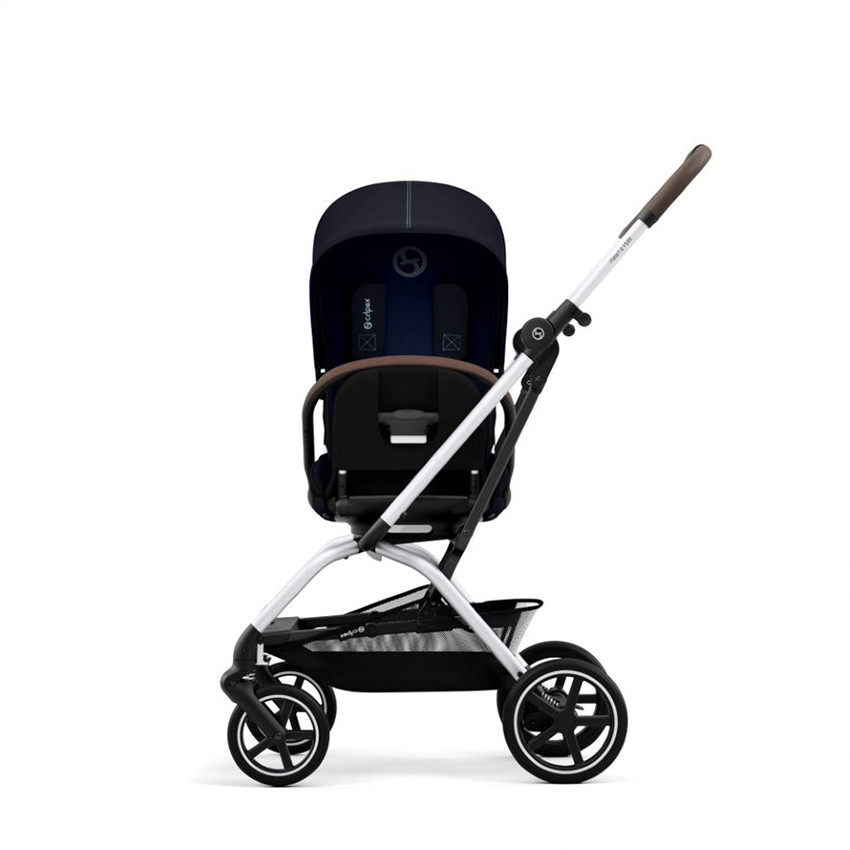 Poussette Eezy S Twist+ 2 châssis Silver - Ocean Blue 