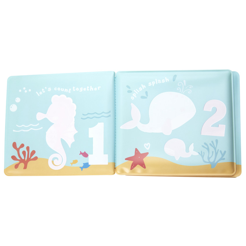 Livre de bain animaux Aloha 2.0 - Bleu (Prémaman) - Image 1