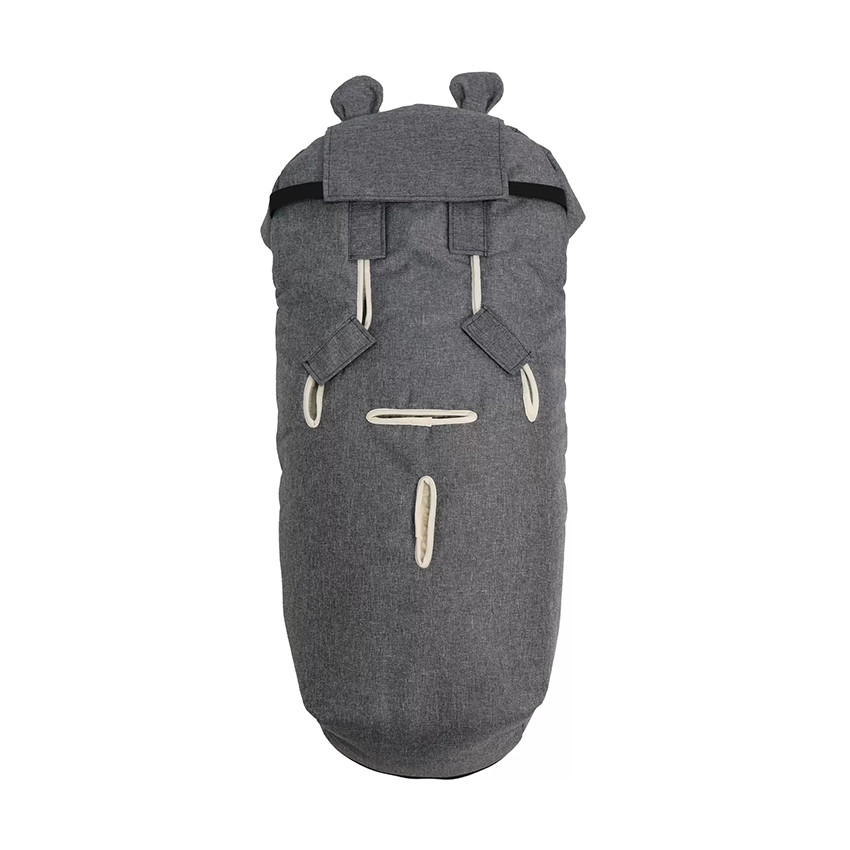 Chancelière doublée laine XL Ears Wool anthracite melange 