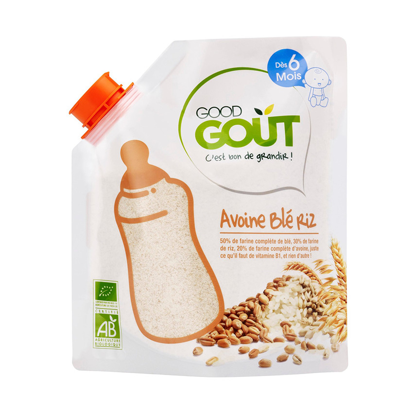 Mélange 3 céréales infantiles bio avoine blé et riz - 200g Main Mélange 3 céréales infantiles bio avoine blé et riz - 200g