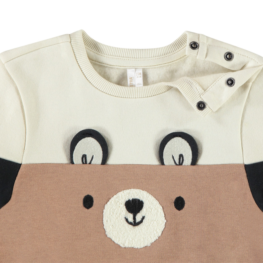 Ensemble jogging ludique ourson pour bébé garçon 