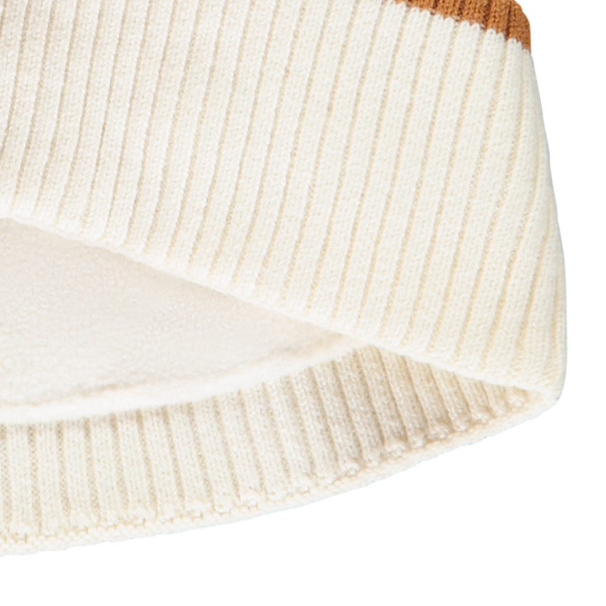 Bonnet à rayures avec patch brodé SmileyWorld pour garçon 