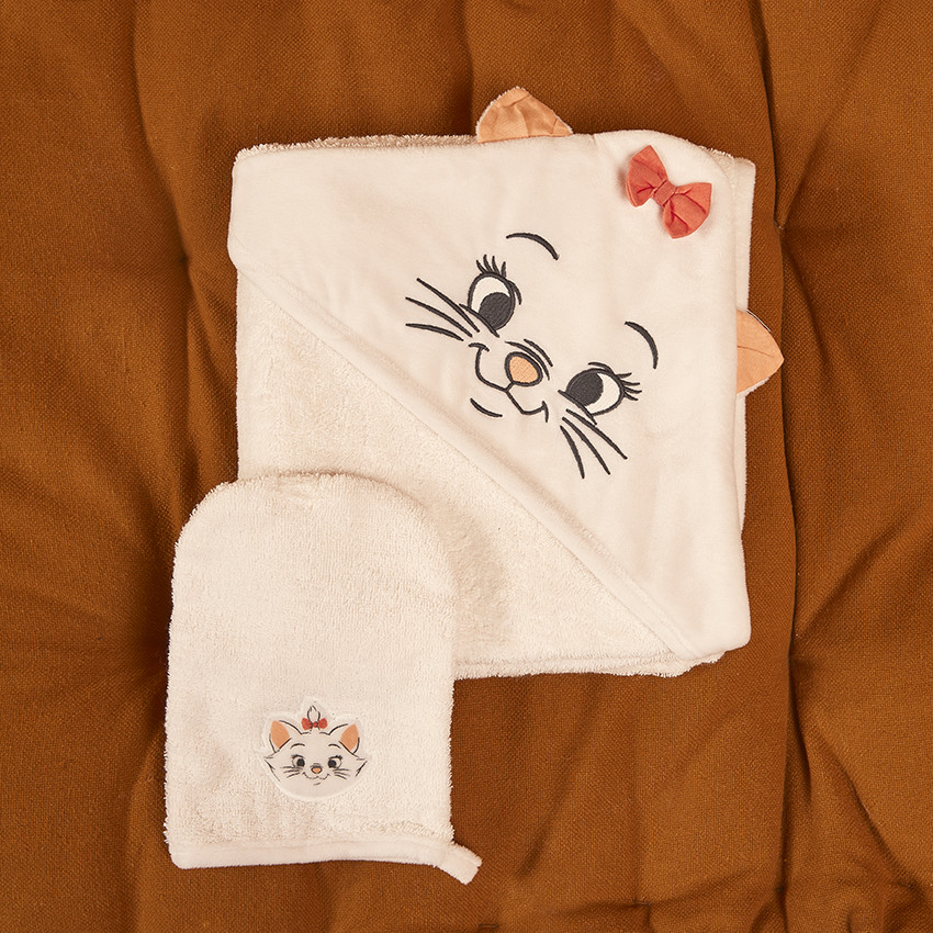 Set de bain cape gant Marie Disney pour bebe fille Orchestra