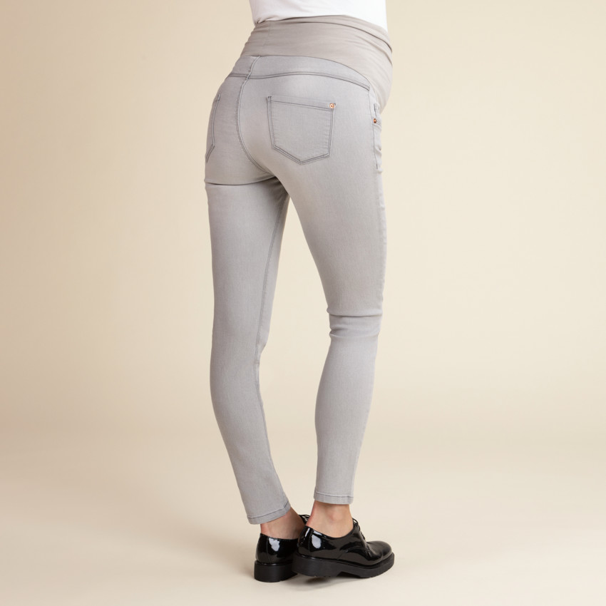 Jean de grossesse coupe slim avec bandeau haut 