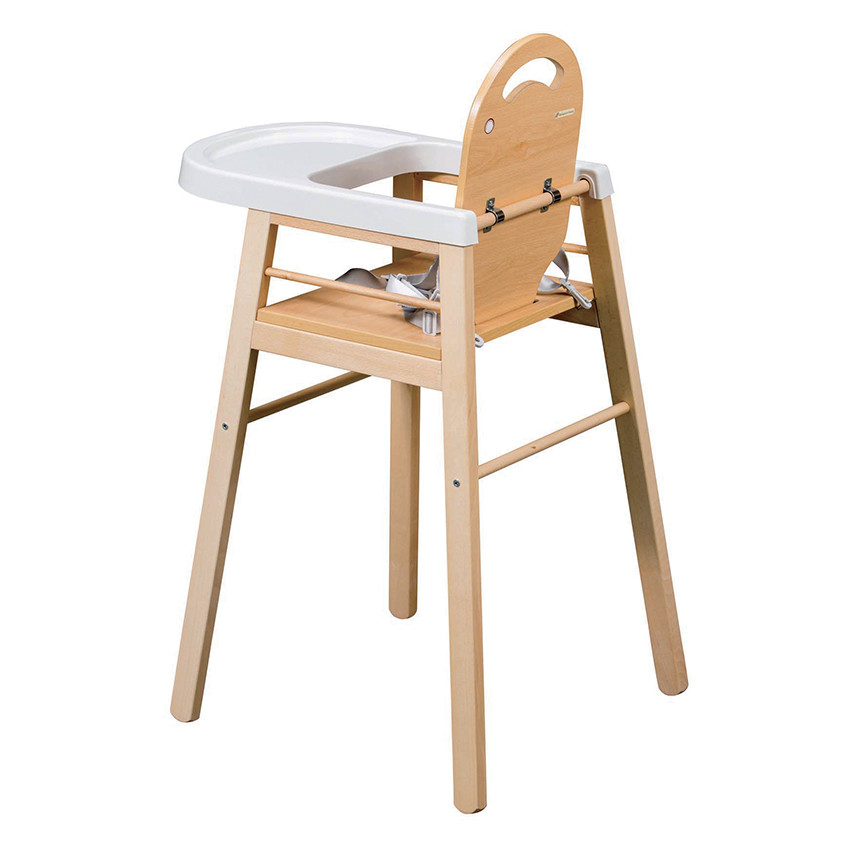 Chaise Haute fixe Lili vernis couleur naturelle 