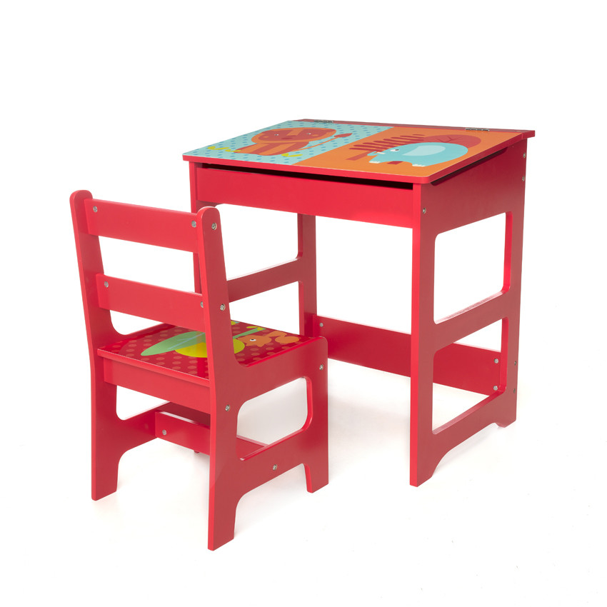 Set pupitre et chaise Jungle 
