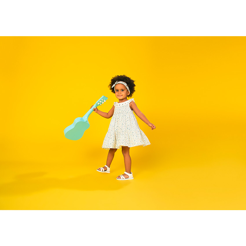 Bandeau effet noué imprimé floral pour bébé fille 