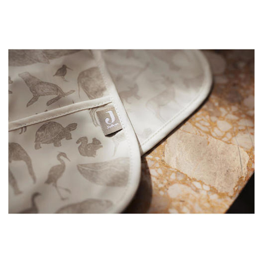 Bavoir imperméable Animals - Vert Olive 2 pièces 