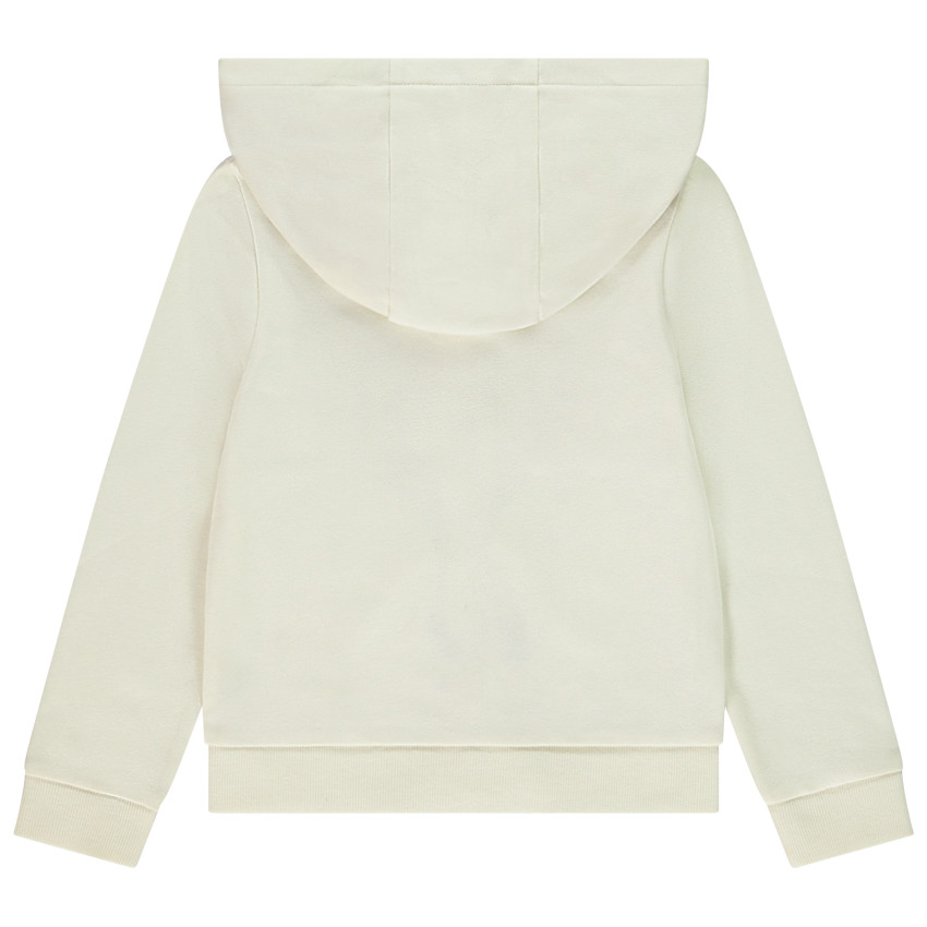 Gilet en molleton uni à capuche pour fille 