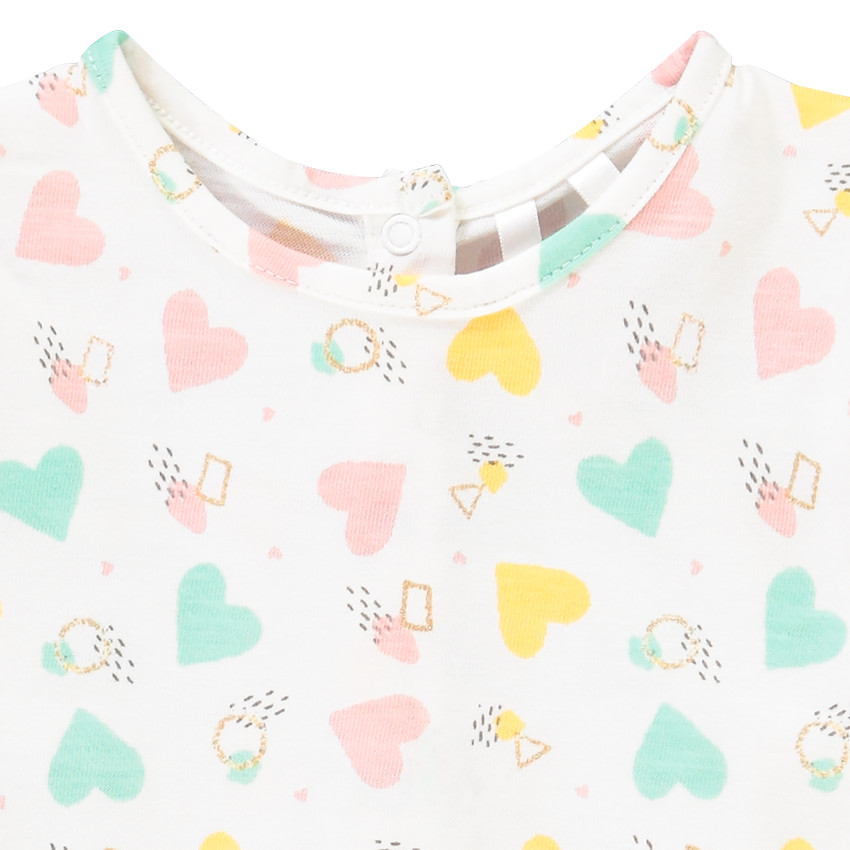 Ensemble salopette + t-shirt pour bébé fille 