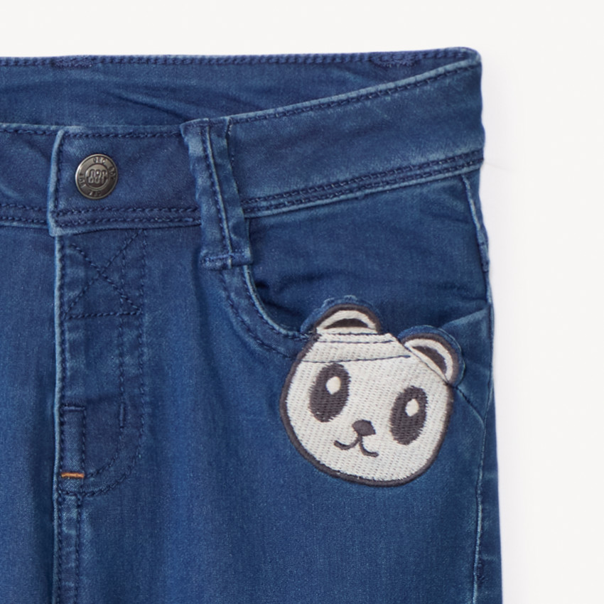 Jean effet denim doublé avec poche ludique pour bébé garçon  