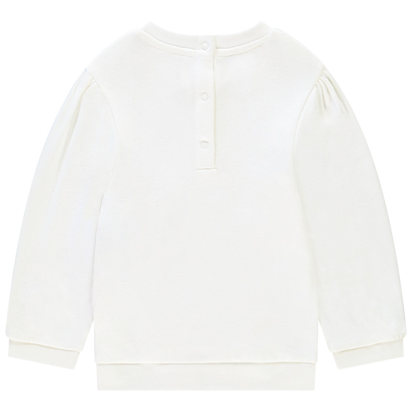 Sweat en molleton avec motif brodé pour bébé fille 