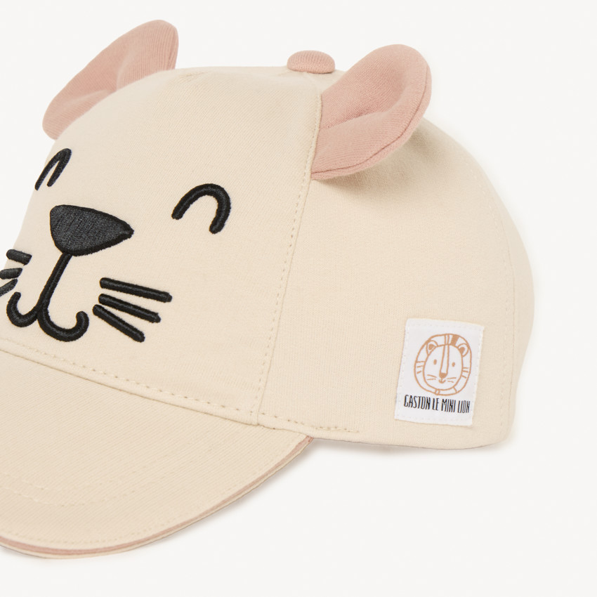 Casquette en maille lion avec oreilles 3D pour bébé garçon 