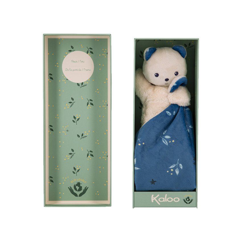 Doudou ours carré douceur - Noctambule Main Doudou ours carré douceur - Noctambule