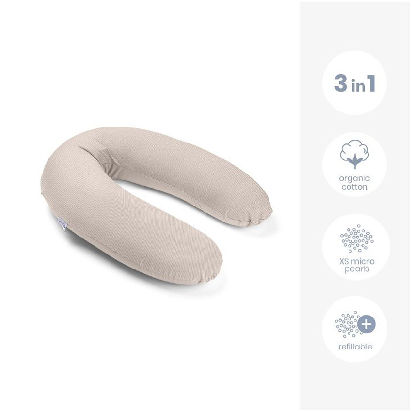 Coussin d'aillaitement Buddy Corduroy Sand - Beige (Doomoo) - Image 3