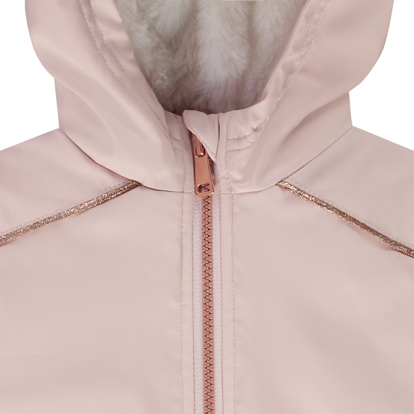 Parka gomme déperlante doublure sherpa pour fille 