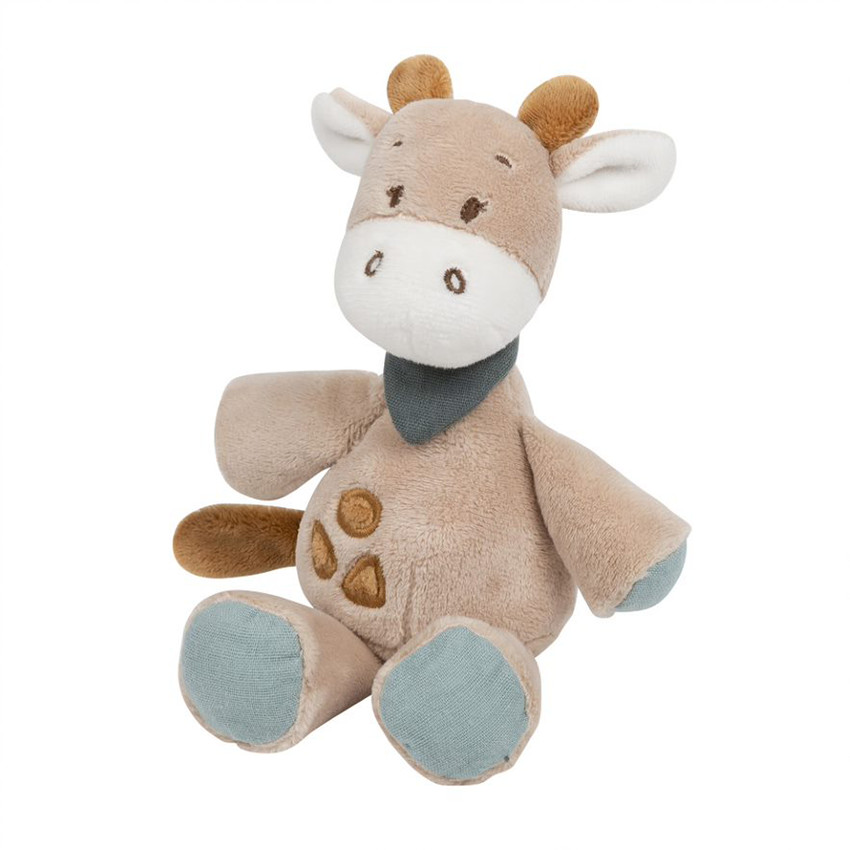 Peluche mini girafe Luna & Axel - Vert/Beige Main Peluche mini girafe Luna & Axel - Vert/Beige