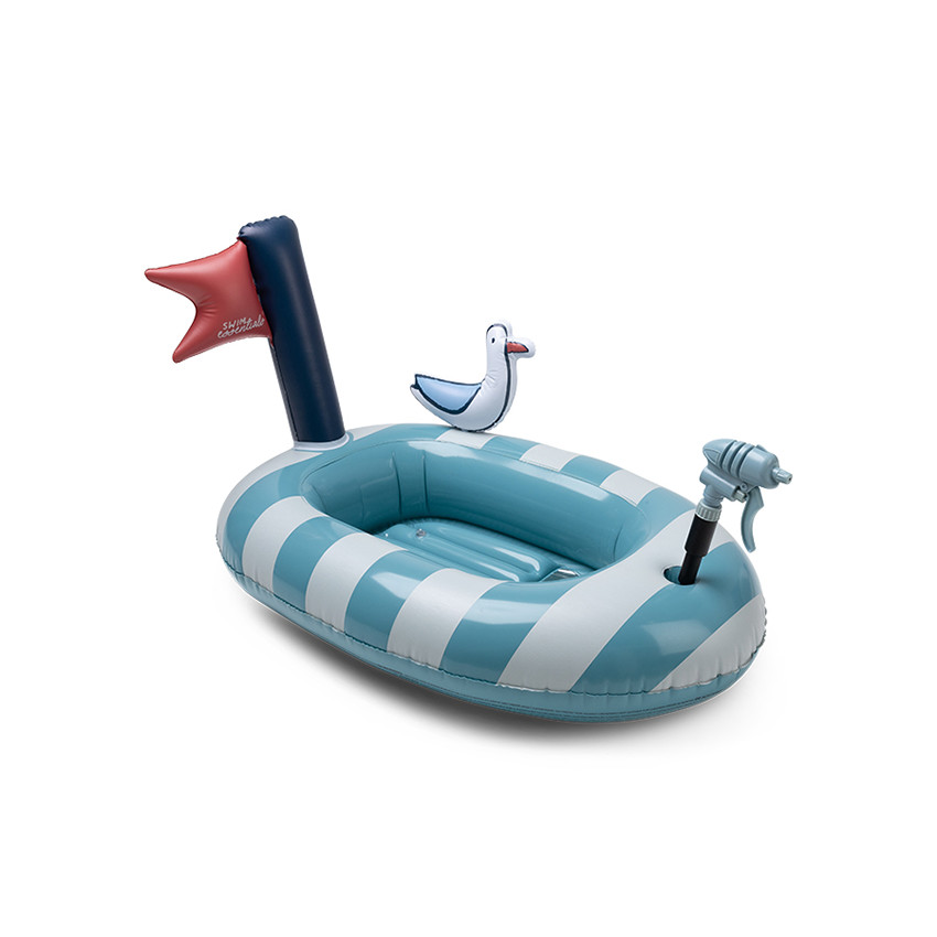 Petit bateau gonflable avec pistolet à eau - Mouette 