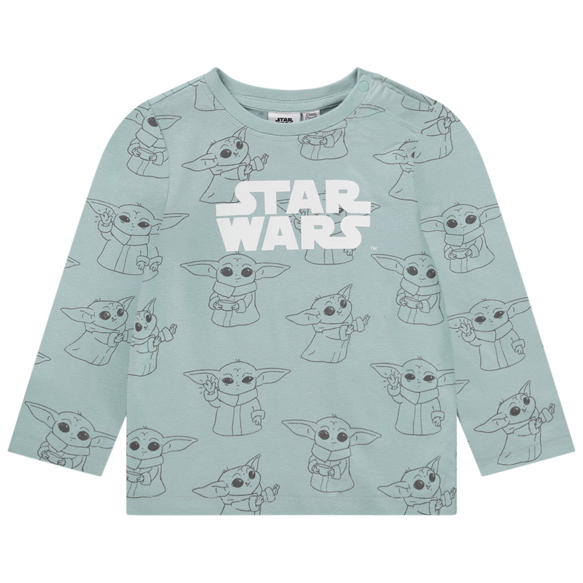 T-shirt manches longues imprimé Grogu Star Wars pour bébé garçon 