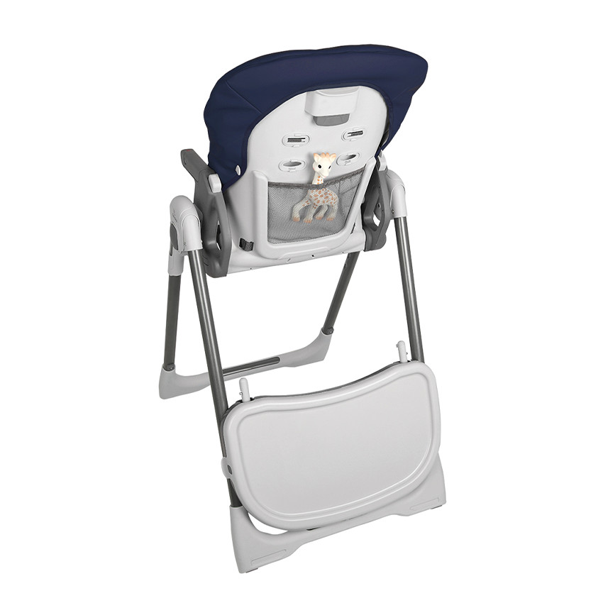 Chaise haute réglable Bébévision marine 