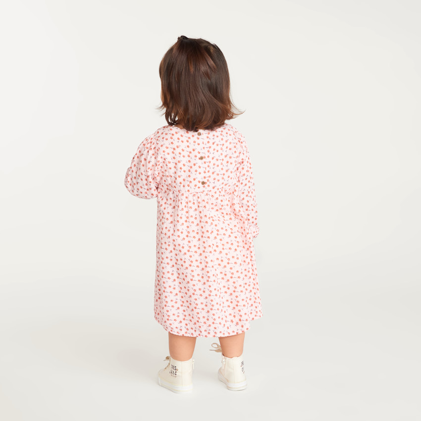 Robe bébé fille manches longues imprimé fleuri 