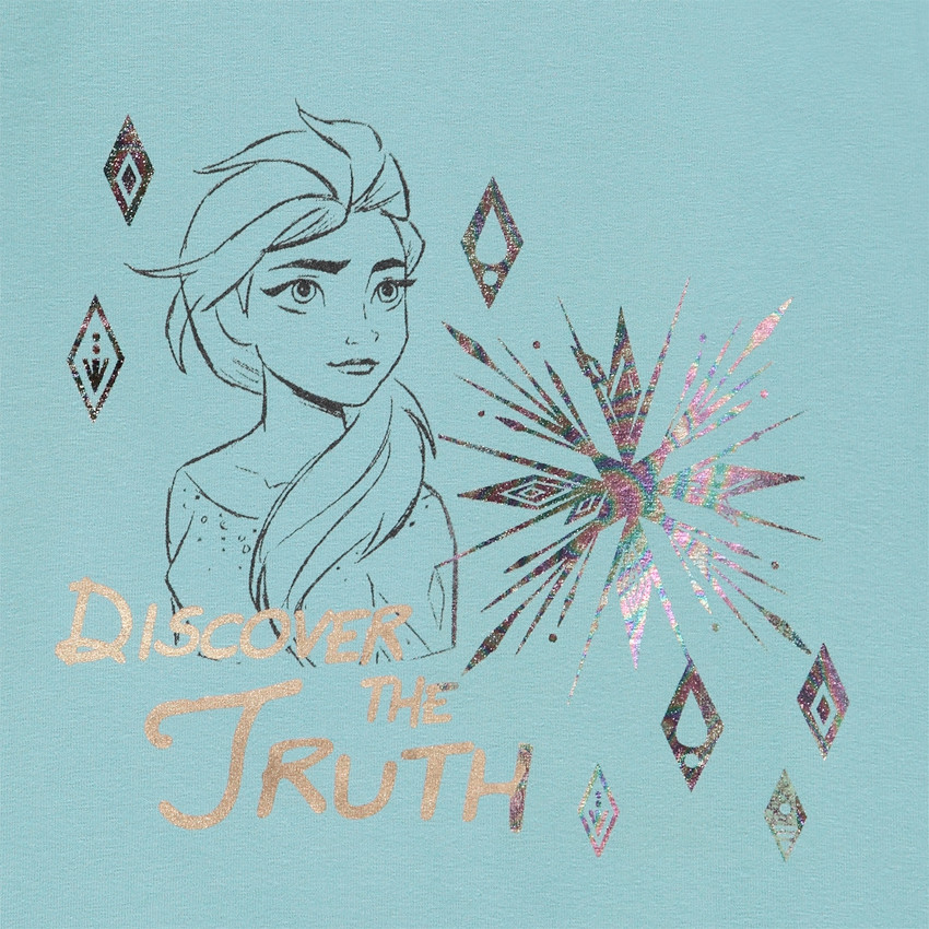 T-shirt manches longues print Reine des neiges Disney pour enfant fille 