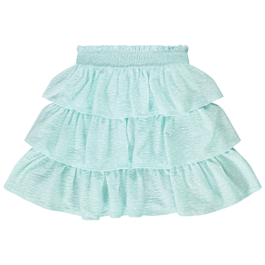 Jupe volantée en jersey froissé pour fille