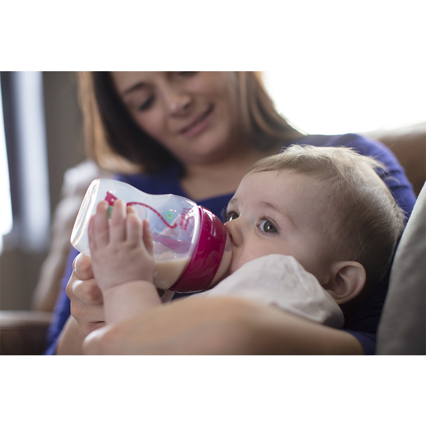 Biberon anti-colique avancé 260ml - Déco fille 