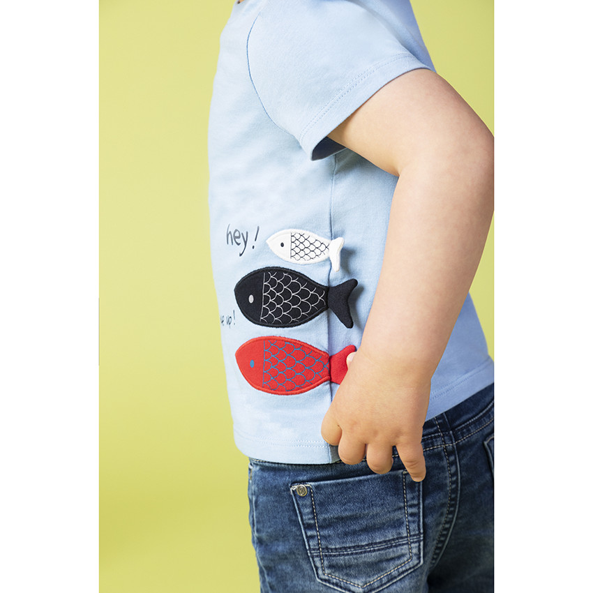 Bermuda en jean effet délavé pour bébé garçon 