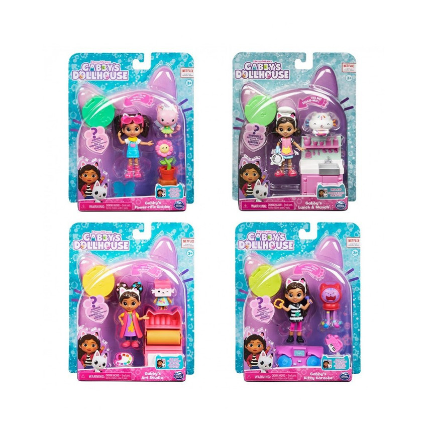 Pack de 2 figurines + accessoires Gabby et la Maison Magique (modèle  aléatoire)