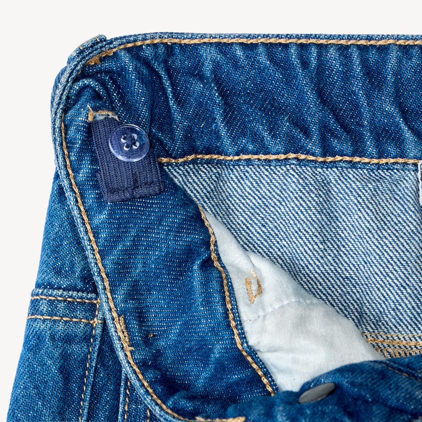 Jean garçon cargo loose en denim 
