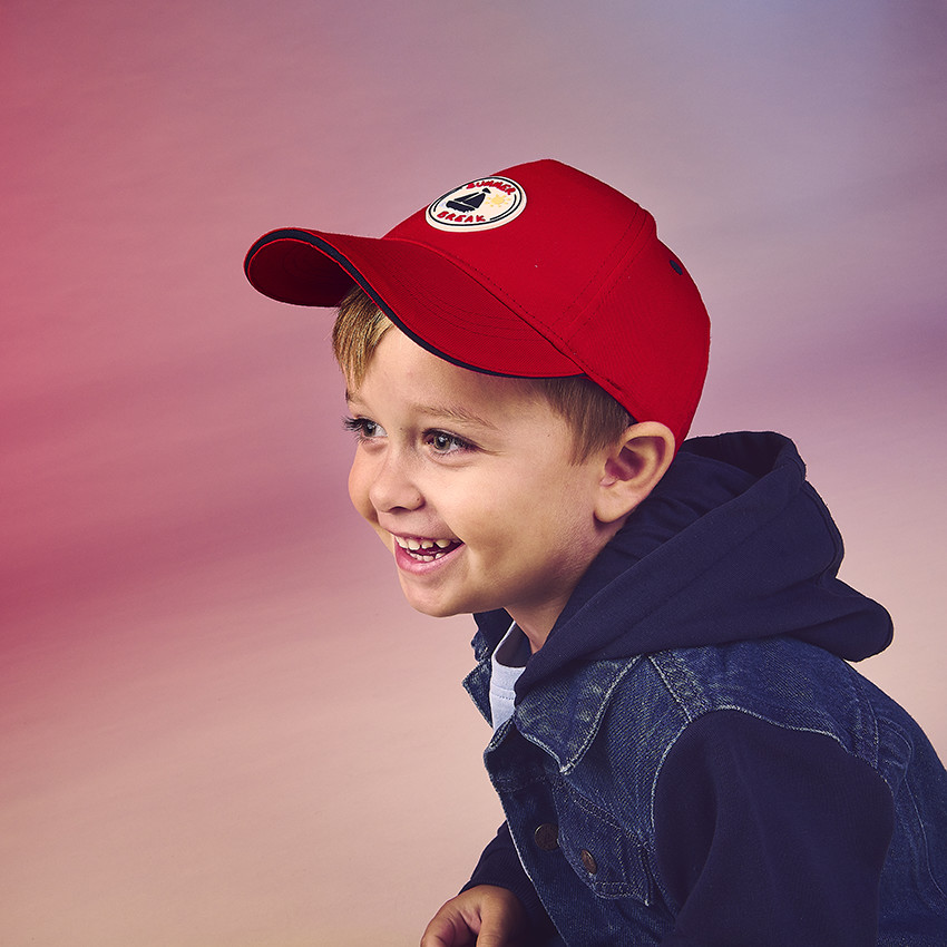 Veste bi-matière à capuche pour bébé garçon 