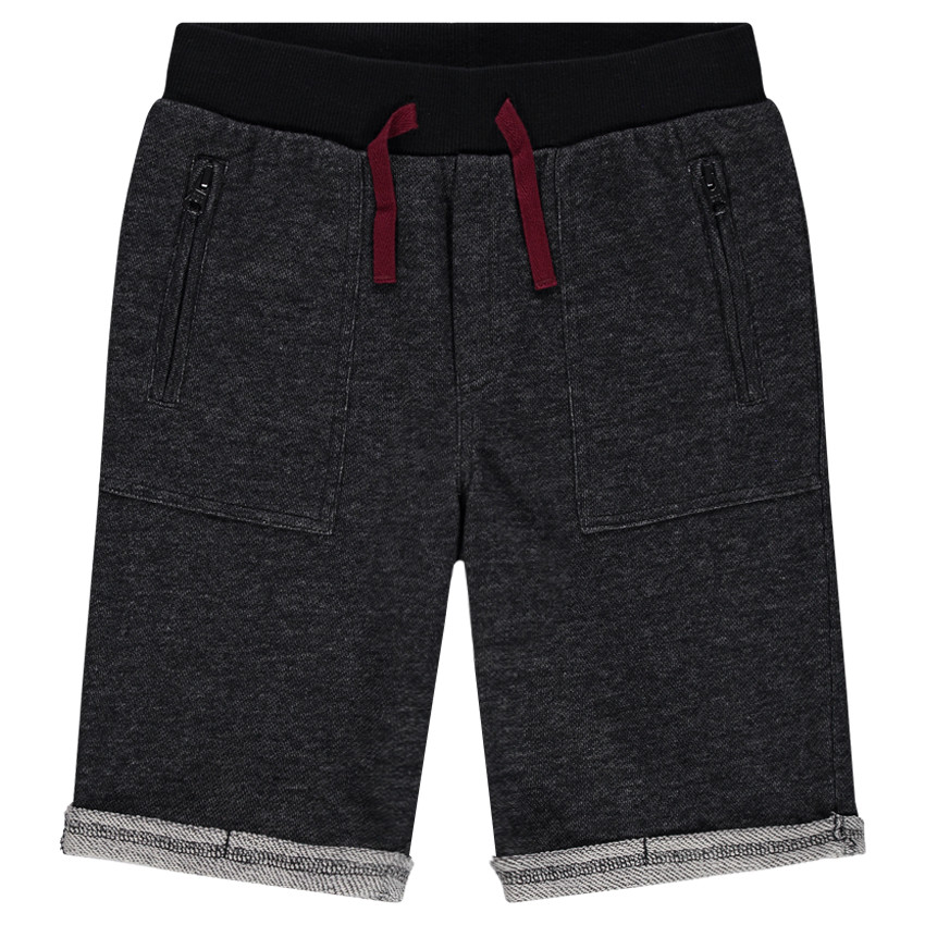 Junior - Bermuda en molleton avec poches zippées 